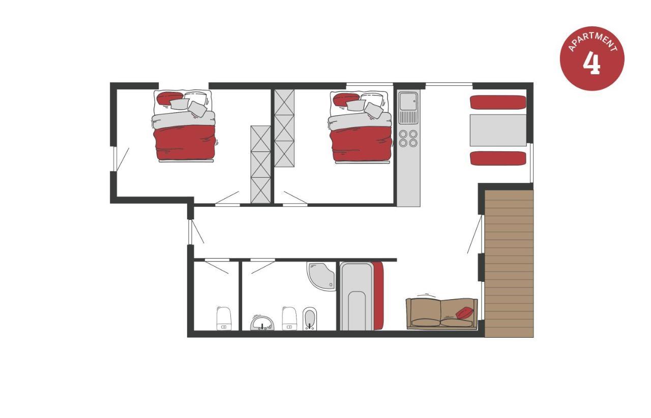Peil Highend-Basic Apartments Innichen Rum bild