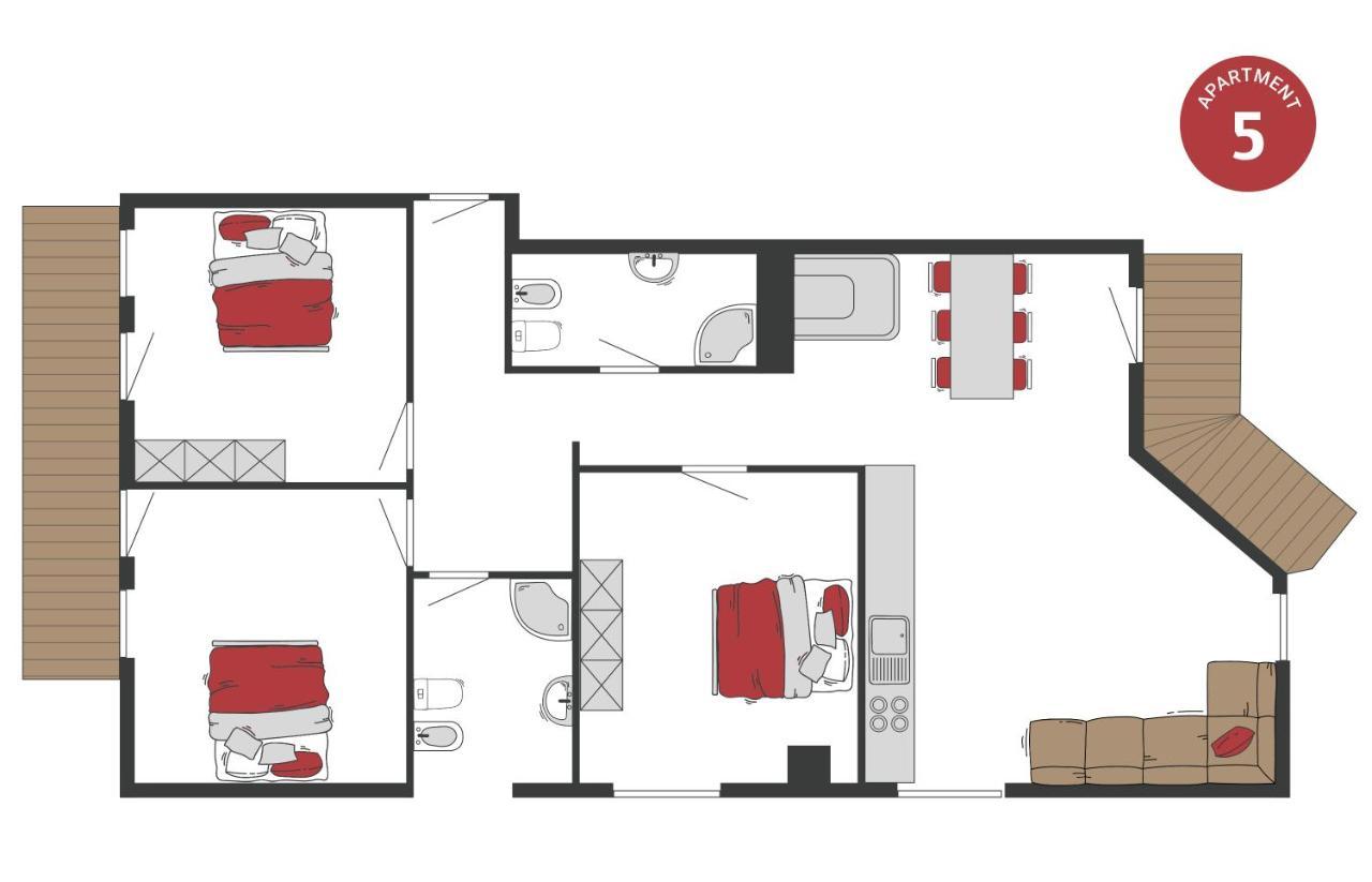Peil Highend-Basic Apartments Innichen Rum bild